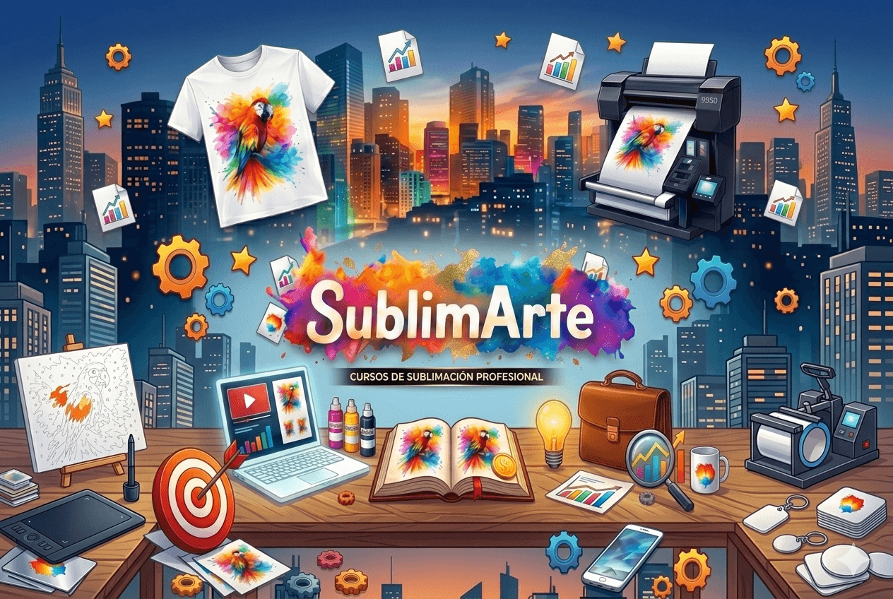 Sublimarte: cursos y recursos para aprender sublimación y personalización de productos.